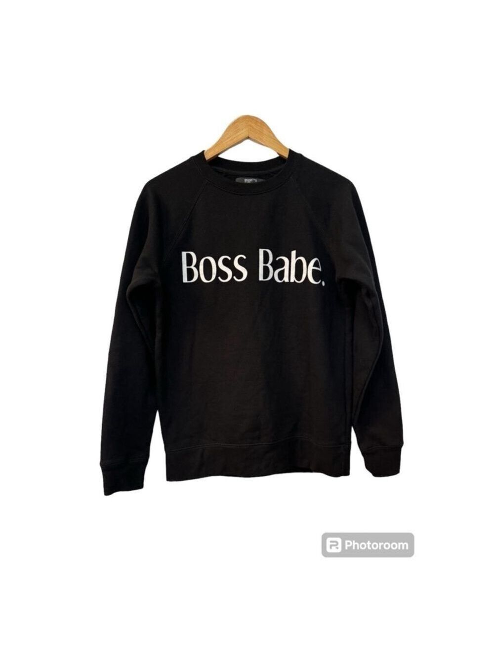 Brunette The Label Black Crewneck Sweatshirt - XS/S